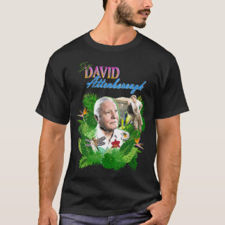 Sir David Attenborough – フラワー Tシャツ