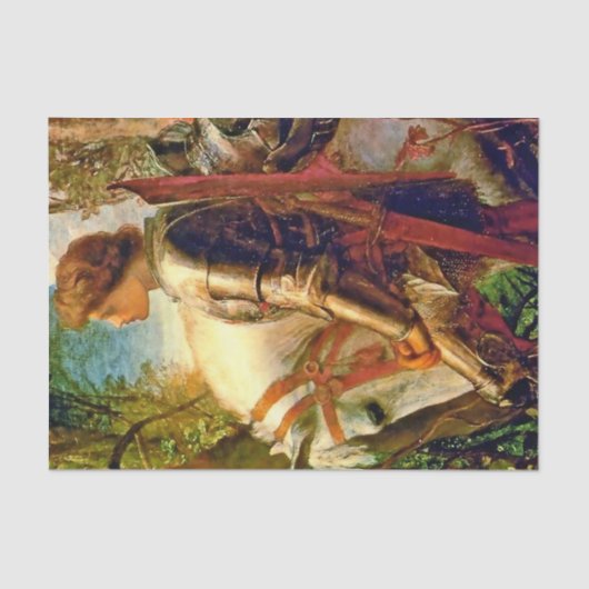 “Sir Galahad” by George Frederic Watts 薄葉紙 (正面)