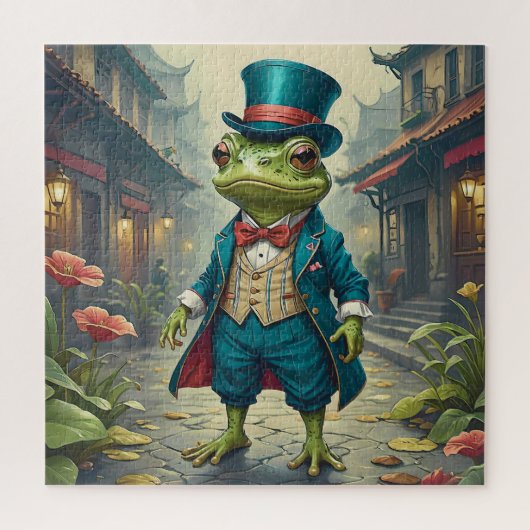 Sir Hopsworth- The Gentleman Frog Puzzle ジグソーパズル (縦)