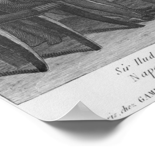 Sir Hudson Lowe comming in the study of Napoleon ポスター (角)