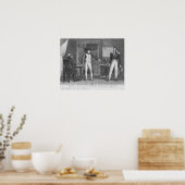 Sir Hudson Lowe comming in the study of Napoleon ポスター (キッチン)