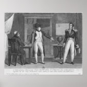 Sir Hudson Lowe comming in the study of Napoleon ポスター (正面)