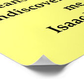 sir isaac newton quote ポスター (角)