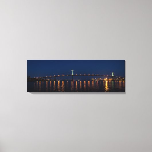 Sir John A. MacDonald Bridge - Halifax, NS キャンバスプリント (正面)