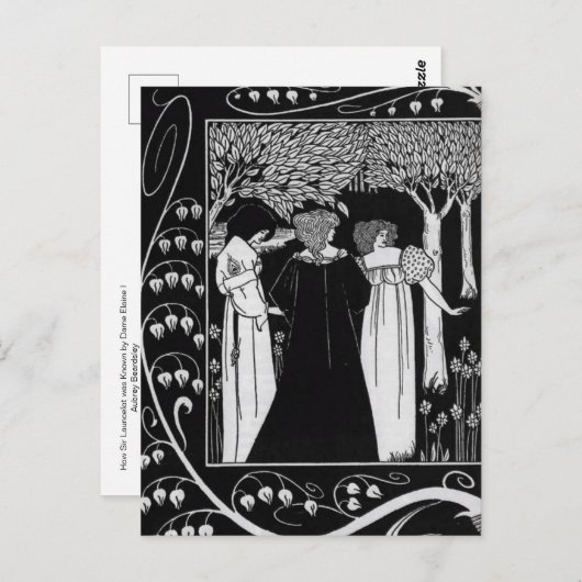 Sir LauncelotがBeardsleyポストカードでどのように知られたか ポストカード (正面/裏面)