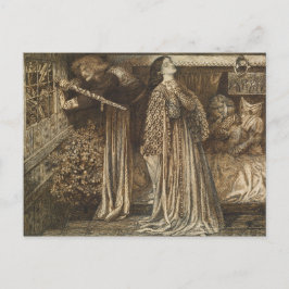 Sir Launcelot in Queen's Chamber Dante Rossetti ポストカード