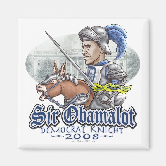 Sir Obamalot Obama 2008ギア マグネット (正面)