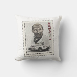 Sir Stirling Moss Stamp クッション