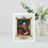Sir Thomas Moreのポートレート(1478-1535) ポストカード (スタンド正面)