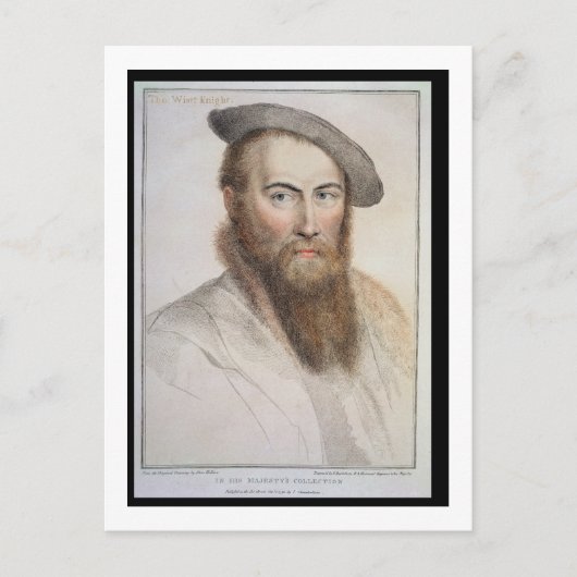 Sir Thomas Wyatt (c.1503-42)はフランチェスコが彫った ポストカード (正面)