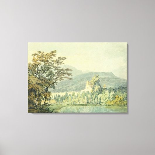 Sir William Hamilton's Villa, c.1795 （ペン付き/c） キャンバスプリント (正面)