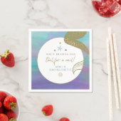 SIRENマーメイドテールのベールバチェロレッテ海 スタンダードカクテルナプキン (インサイチュ)