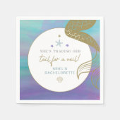 SIRENマーメイドテールのベールバチェロレッテ海 スタンダードカクテルナプキン (正面)