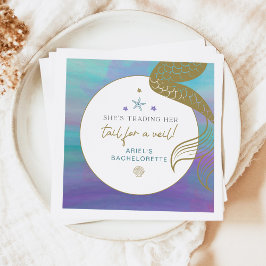 SIRENマーメイドテールのベールバチェロレッテ海 スタンダードカクテルナプキン