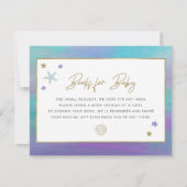 SIRENマーメイド熱帯ビーチブックベビーカード 招待状 (正面)