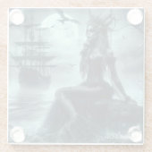 Siren of the Moonlit Tide ガラスコースター (裏面)