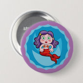 Sirenita de Linda. Sirena, sirena 缶バッジ (正面&裏面)