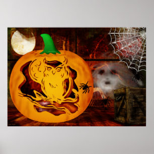 Sirens Haunted Halloween Pumpkin Carving ポスター