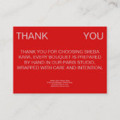 Sirocco Thank You Card ノートカード (正面)