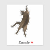 SirPercyPaws - Pose おもしろい Cat Sticker シール (シート)