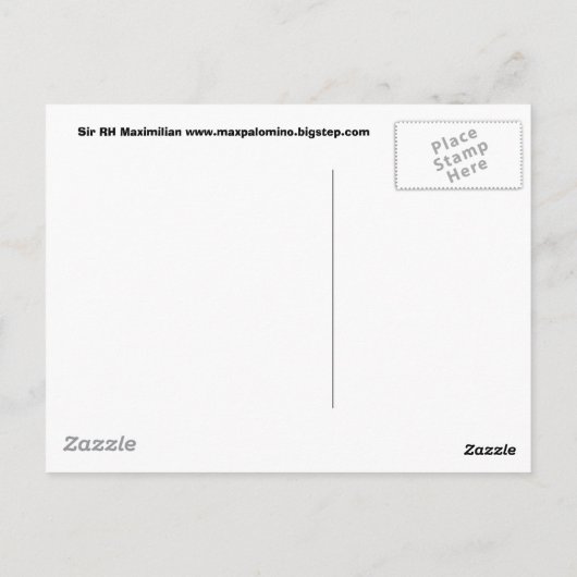 SirRHMaximilian2 ポストカード (裏面)