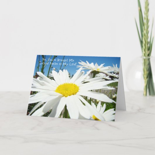 Sisの姉妹は私にスマイルの姉妹カードの多くを持って来ました シーズンカード (正面)