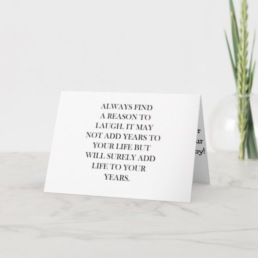 *SIS*お客様の楽しむ誕生日を笑い飛ばす/おもしろい カード (正面)