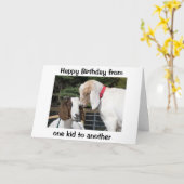 *SIS*誰にも「ヤギを手に入れる」誕生日 カード (黄色い花)