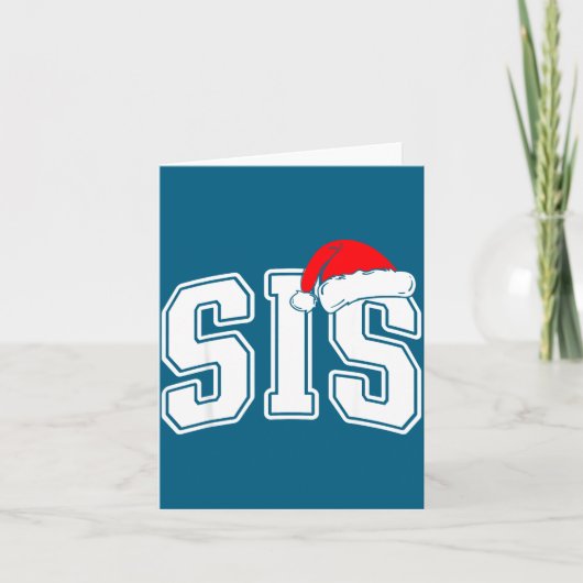 Sis Claus Christmas Matching Family Xmas Pajama Si カード (正面)