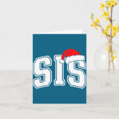 Sis Claus Christmas Matching Family Xmas Pajama Si カード (黄色い花)