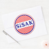 Sisak City Pride Emblem – Croatian Identity ラウンドシール (封筒)