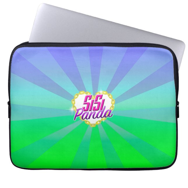 SiSiPandaのネオプレンのラップトップスリーブ13インチ ラップトップスリーブ (正面)