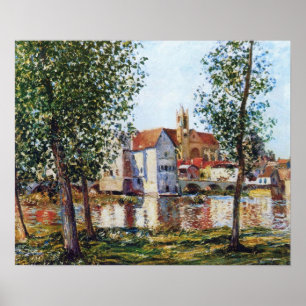 Sisley - Morett-Sur-Loing In Morning Sun 1888 ポスター