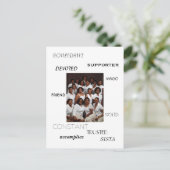 SISTA，友人， AMIGO，腹心，支持者， acc... ポストカード (スタンド正面)