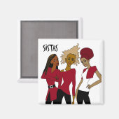 Sistas – マグネット（正方形） マグネット (正面/裏面)