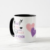 SISTERが最高のMAIDOFHONORプロポーションのギフトを最高の作る マグカップ (正面左)