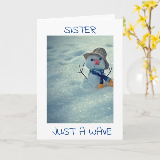 **SISTER**カードでHELLO ON YOUR カード (黄色い花)