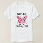 Sister 1st First Birthday Matching Family Butterfl Tシャツ<br><div class="desc">Funny Saying Sister Birthday Butterfly Floral Big Gifts From Brother Matching Gift Gift Funny 2022 Best Ever Ideas Quotes Family Tee T-Shirts Clothes Outfits Apparel Costume Great Saying For Men Women Girls Guy</div>