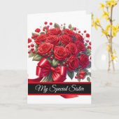 Sister Birthday Card カード (黄色い花)