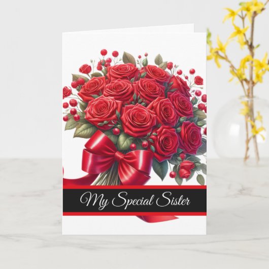 Sister Birthday Card カード (黄色い花)