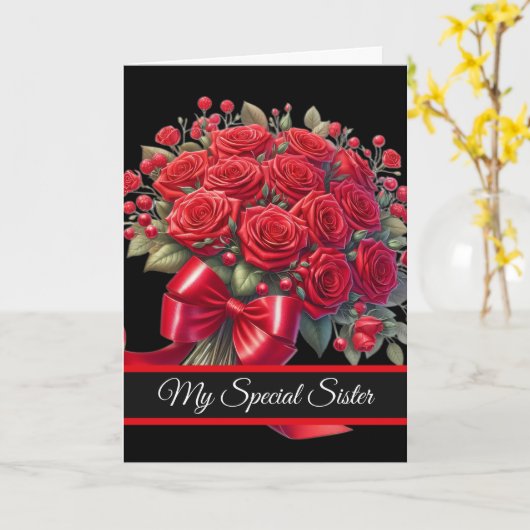 Sister Birthday Card カード (黄色い花)