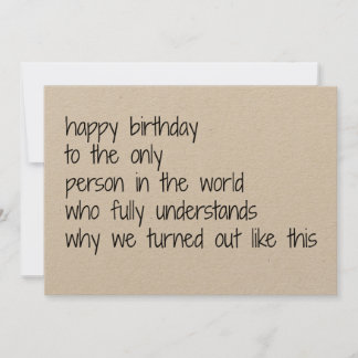 sister birthday card, funny birthday card sisters シーズンカード
