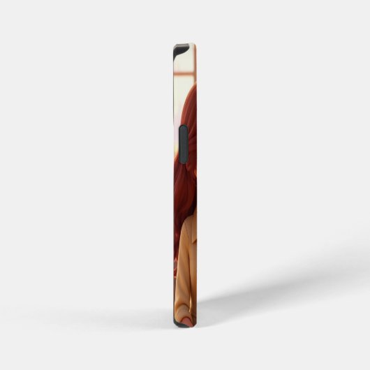 Sister Bond – Beautiful Sisters Illustration Art iPhoneケース (右側面)