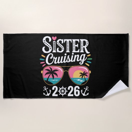 Sister Curising 2026 ビーチタオル (正面)