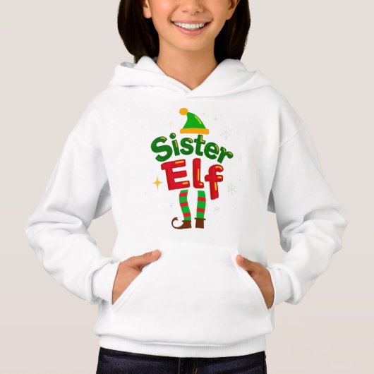 Sister Elf Fun Family Christmas Design (正面)