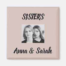 Sister Gift Magnet – Personalized with Names&Photo マグネット