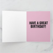 SISTER GROOVY 1960の誕生日グリーティングカード カード (内部)