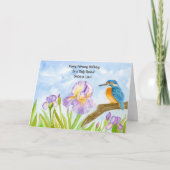 Sister-in-Law Happy February Birthday Kingfisher カード (正面)