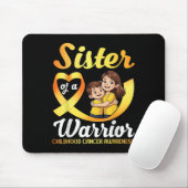 Sister Of A Warrior Childhood Cancer Awareness Bro マウスパッド (マウス)
