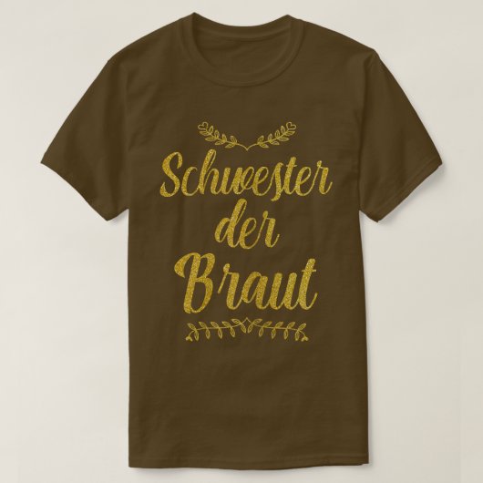 Sister of the Bride Wedding Marriage JGA Engagemen Tシャツ (デザイン正面)